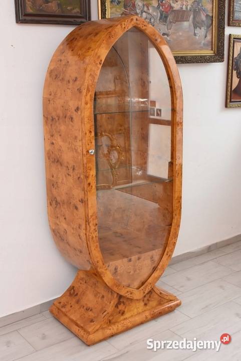 Owalna Witryna Styl Art Deco Gablotka Serwantka Kraków