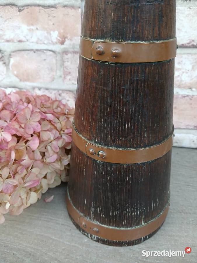 Stara drewniana butelka na wino francuska Pozostałe Warszawa