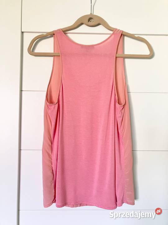 Piękny morelowy top bluzka jedwab Massimo Dutti Nisko