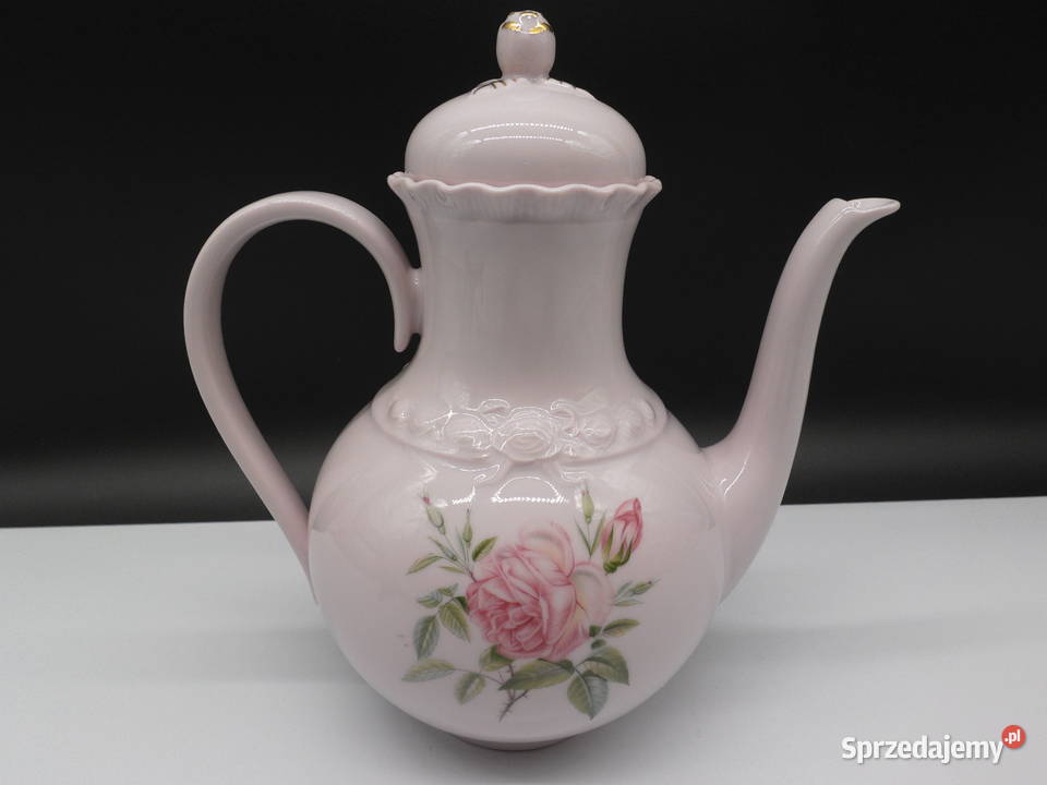 Różowy Dzbanek Hutschenreuther Porcelaine Ros Porcelana i szkło wielkopolskie Raszków