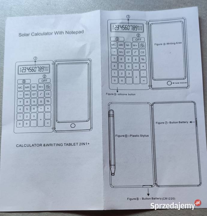 Nowy składany kalkulator 2w1 Szczecin