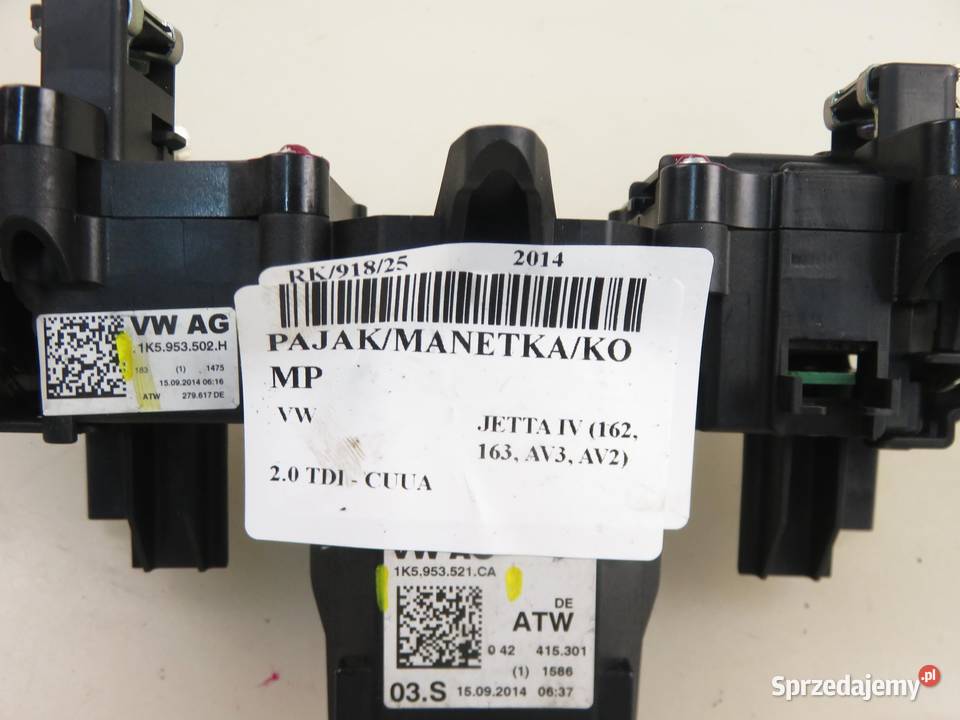 PRZEŁĄCZNIK ZESPOLONY VW JETTA IV 1K5953521CA Panele sterowania, przełączniki małopolskie