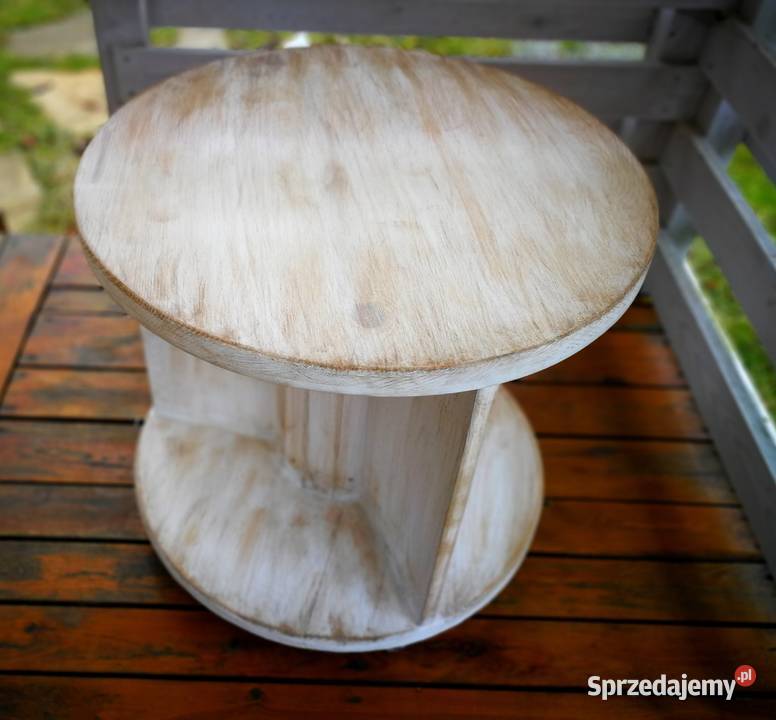 Stolik ze szpuli ława drewniana loft stolik z Radków sprzedam