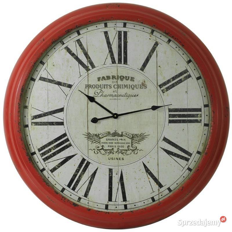 Zegar ścienny klasyczny w metalowej rami 93 Lublin