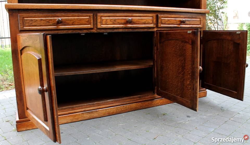 Kredens holenderski drewniany z witrynką witryną Końskowola