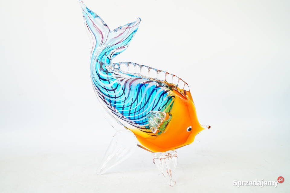 Figura szklana figura Murano style RYBA rybka Gizałki