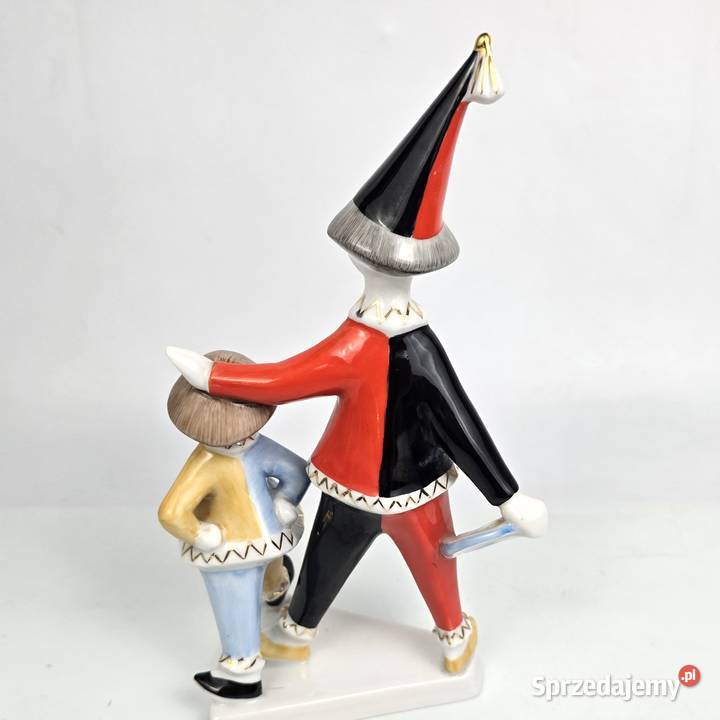 2 Klauny Art Deco Hanzly Jen Hollohaza Węgry Pomiechówek