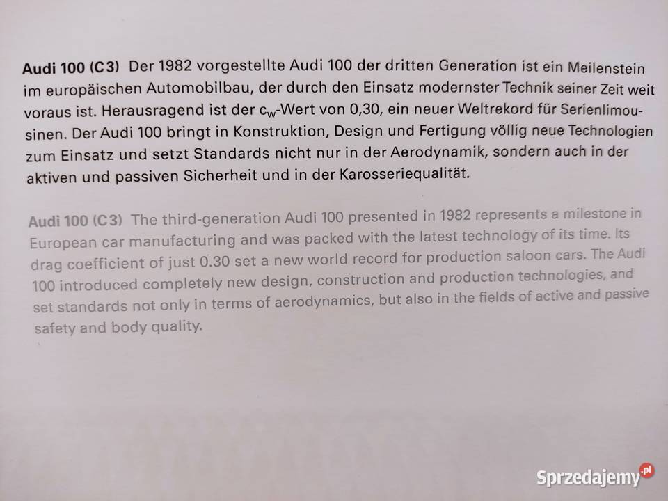 Pocztówka widokówka Audi 100 C3 quattro Głuchołazy