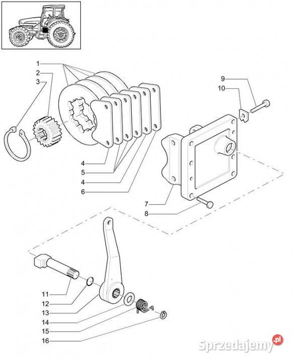 Holland T6010 Piasta 34t 47127223 Jastrzębniki