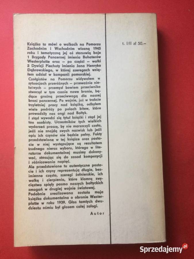 3138 Pomorze Reportaż Z Pola Walki Antykwariat zachodniopomorskie Szczecin sprzedam