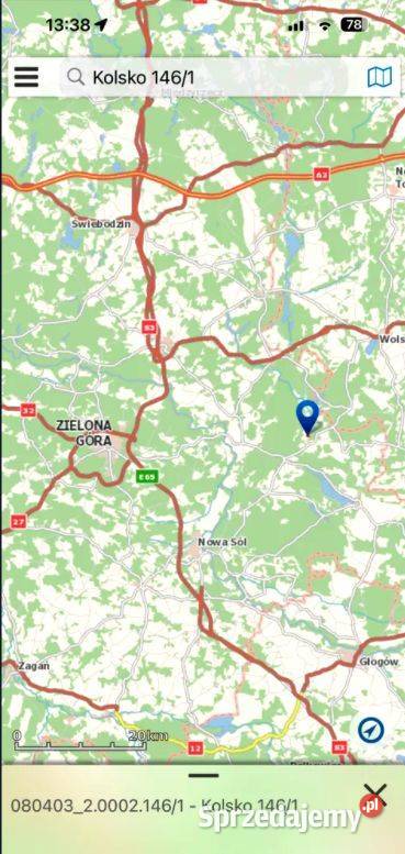 Działka dużym potencjałem inwestycyjnym Sprzedaż Kolsko