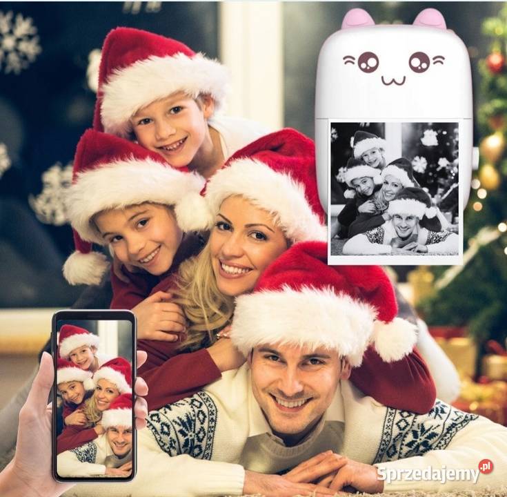 Drukarka Termiczna Bluetooth DRUKUŚ Mini do Zabawki Mikołów