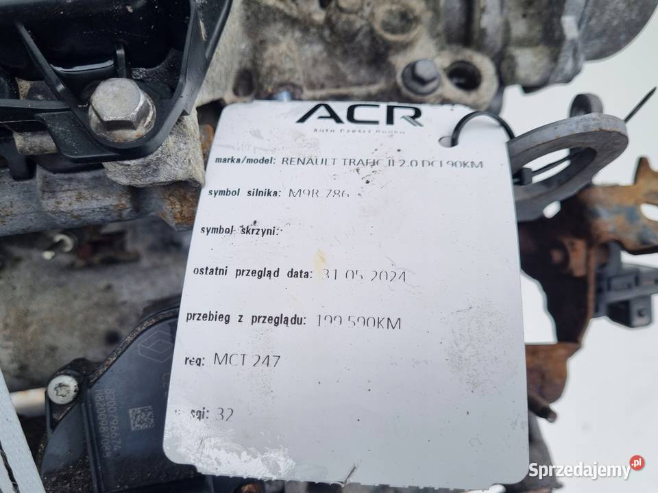 SILNIK KOMPLET Opel Vivaro 20 CDTI DCI Rudka sprzedam