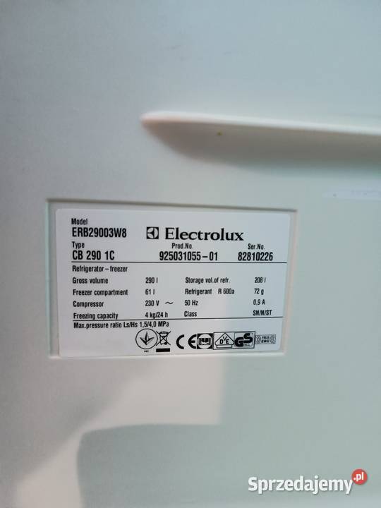 AGD lodówka Electrolux śląskie Zawiercie