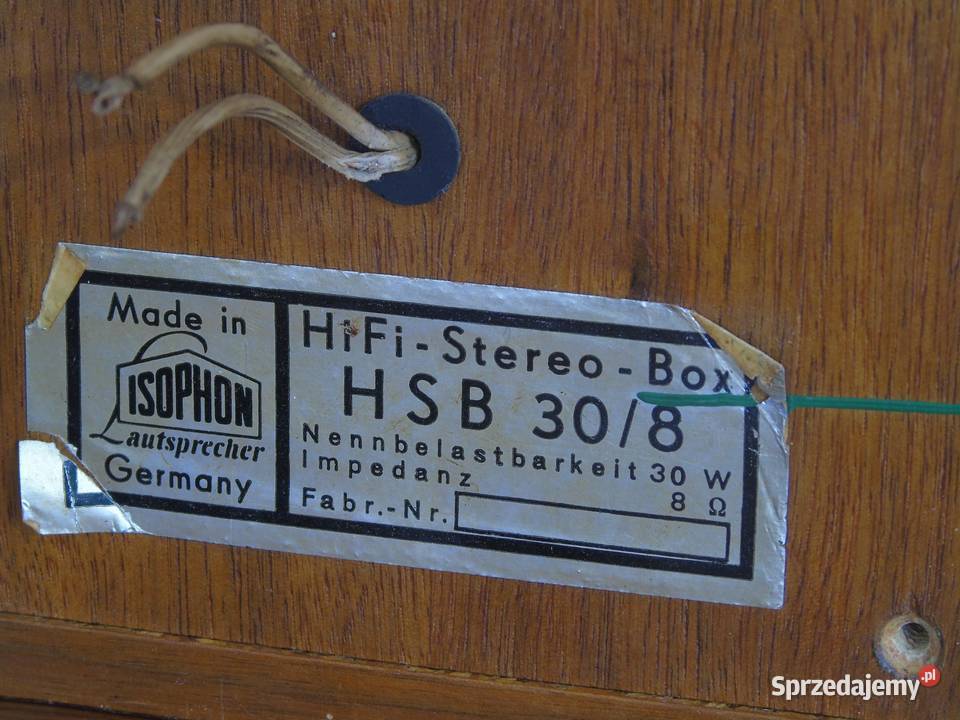 Legendarne Isophon HSB 308 DOSTAWA Jasło