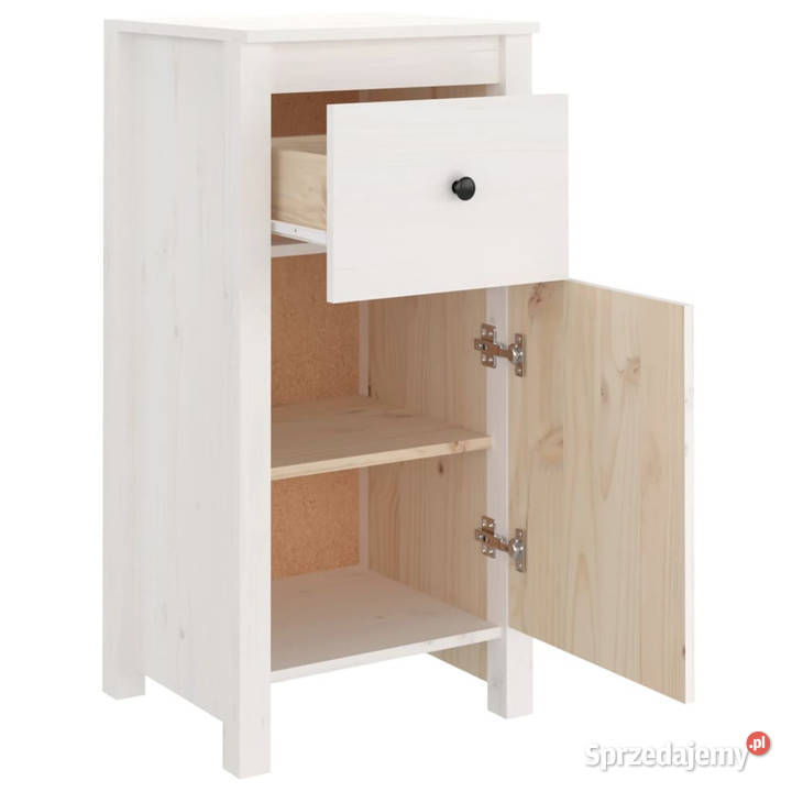 Szafka biała 40x35x80 lite drewno sosnowe