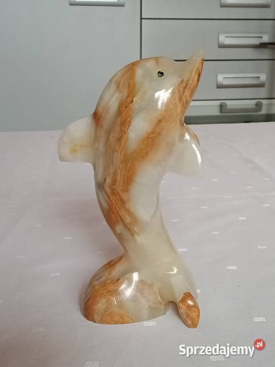 Figurka Delfin z onyxu Figurki i rzeźby Łódź
