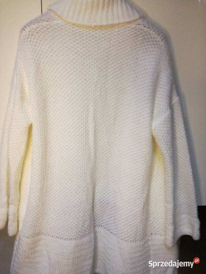 Kardigan damski w kolorze ecri Bez kaptura  Moda i Styl