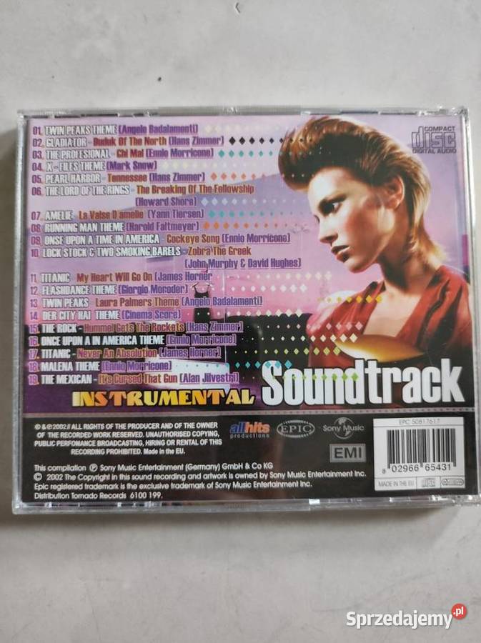 instrumental soundtrack muzyka filmowa cd 1 płyta Kielce