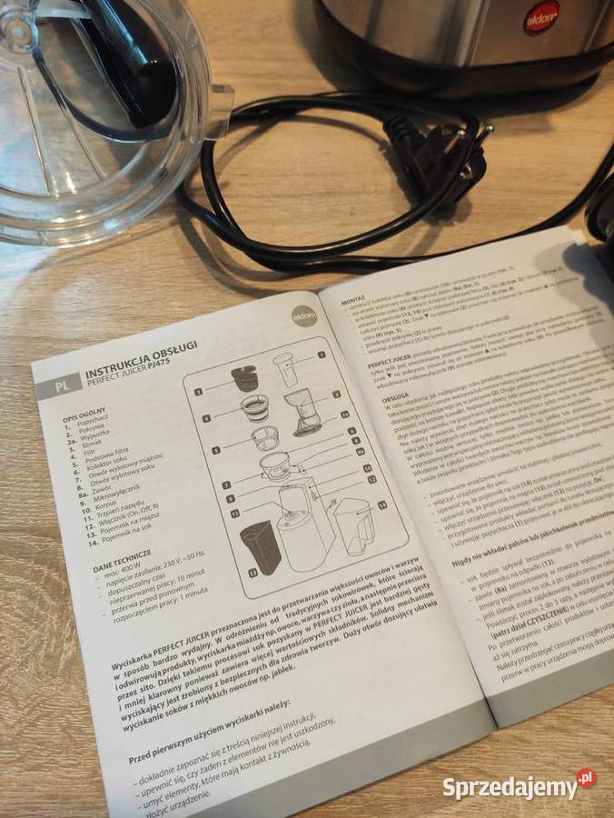 Wyciskarka wolnoobrotowa do soków Słupsk sprzedam