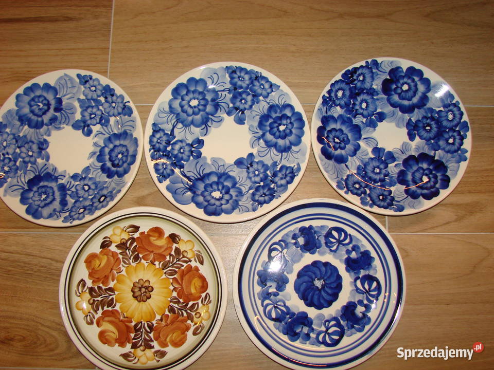 Koło Włocławek fajansowy talerz PRL