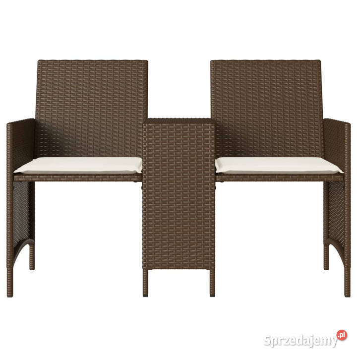 2os sofa ogrodowa ze stolikiem i stołkami brąz Warszawa