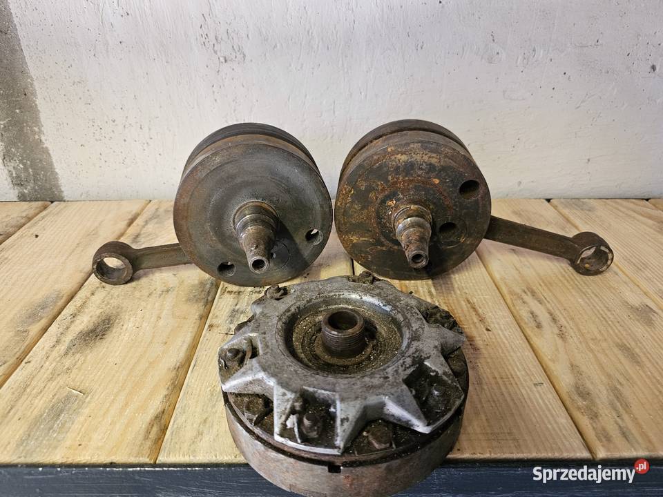 Wały korbowy mz 250 sprzęgło Tłukomy