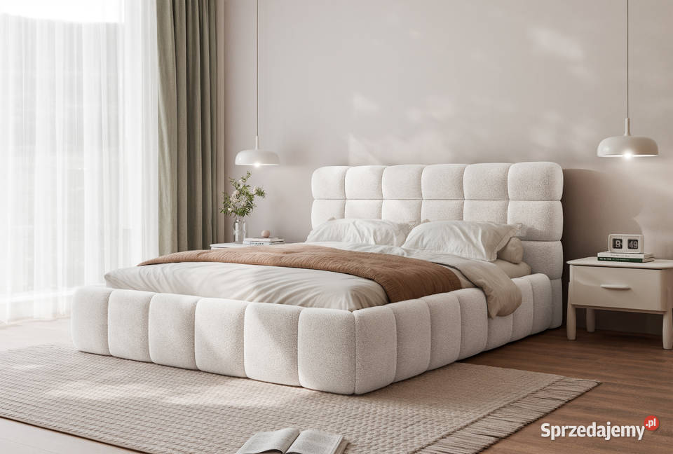 Łóżko tapicerowane z pojemnikiem Bubble różne Tarchały Małe