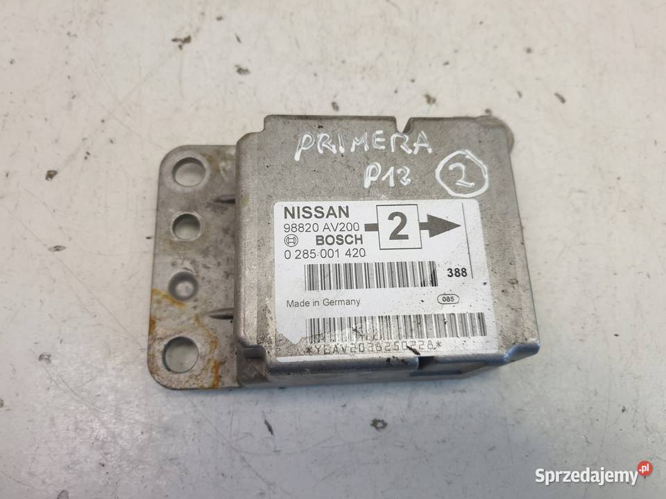 Nissan Primera P12 MODUŁ PODUSZEK AirBag Chełm sprzedam