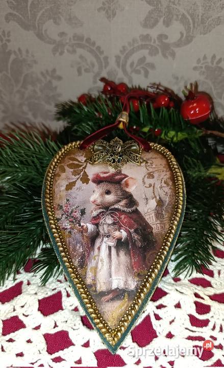 Zawieszka Serce Gwiazdka Boże Narodzenie Stalowa Wola