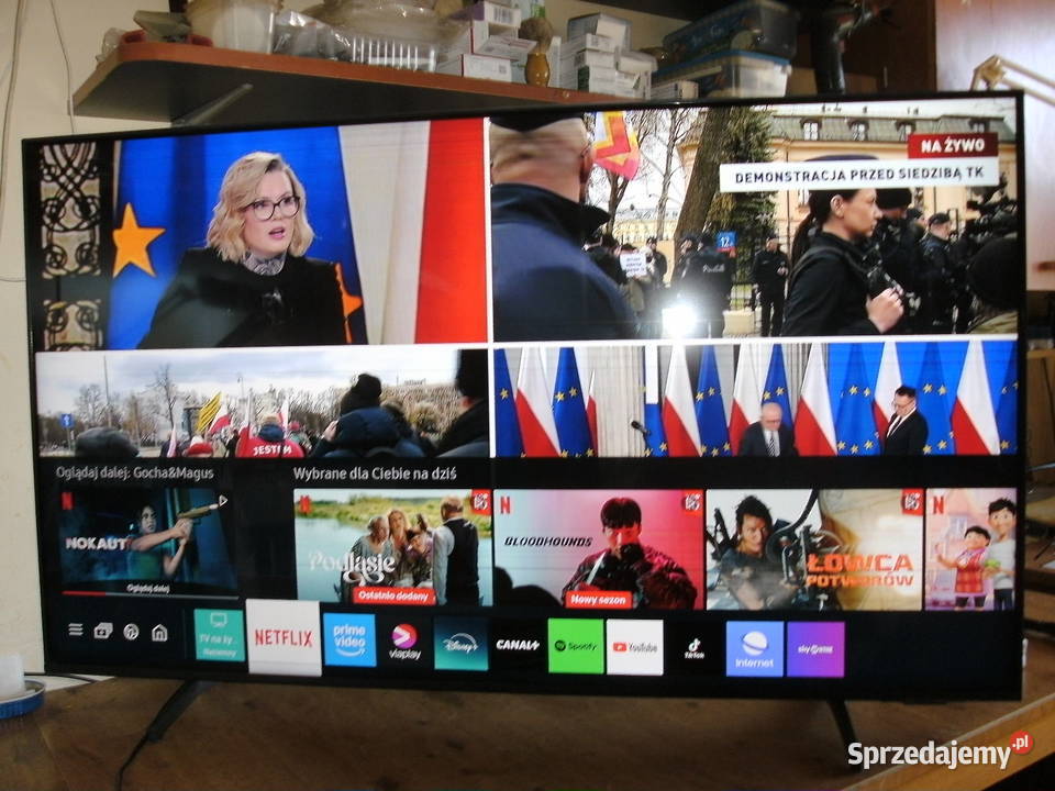 Samsung QLED 50 4K Tizen SmartTV Bezramkowiec Elektronika Karlino