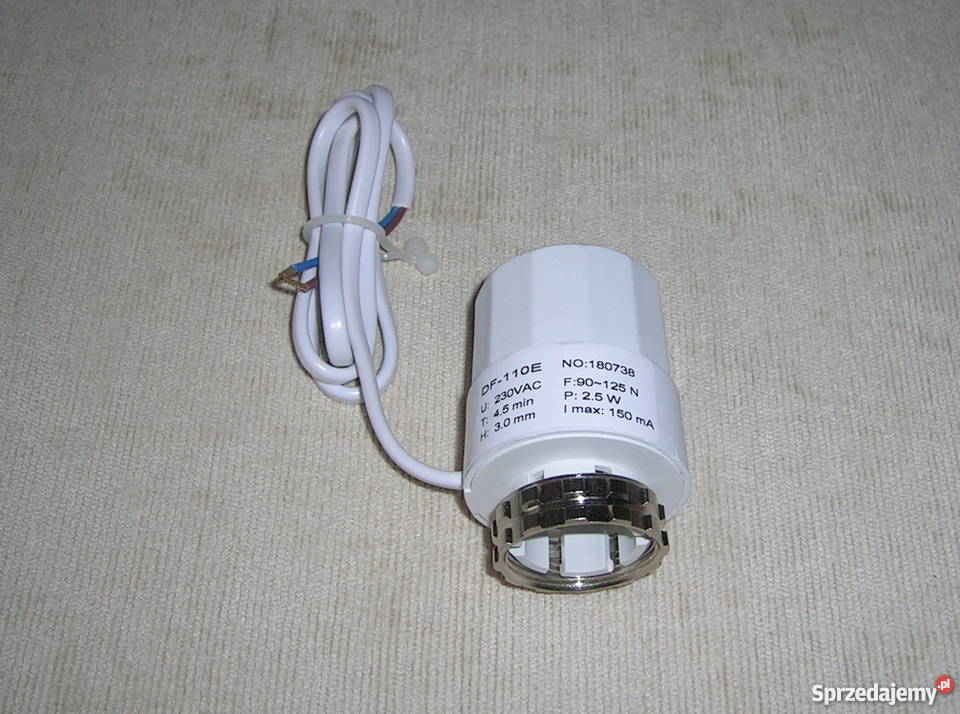 Siłownik termiczny elektryczny NO NC głowica Wyszków