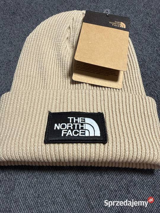 Beżowa czapka zimowa The North Face wielkopolskie Jarocin