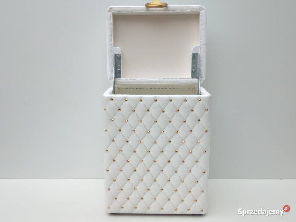 Kufer kosz na pranie bieliźniak Glamour biały Poznań