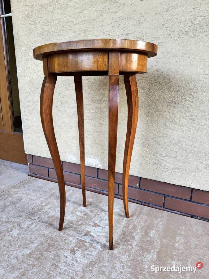 Stolik kawowy stylowy wysoki stół intarsja Stoliki kawowe i ławy Garwolin sprzedam