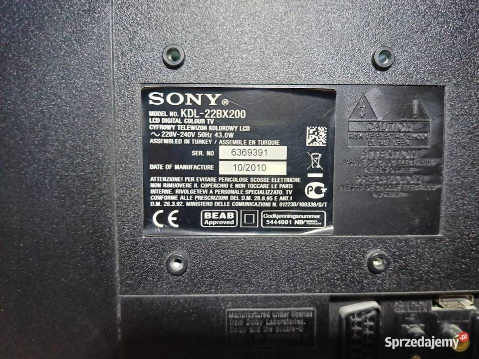 TELEWIZOR LCD 22 SONY Bydgoszcz