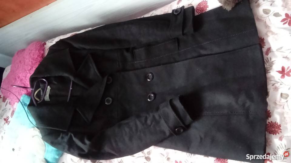 Płaszcz zimowy marki HUNA czarny Rzeszów