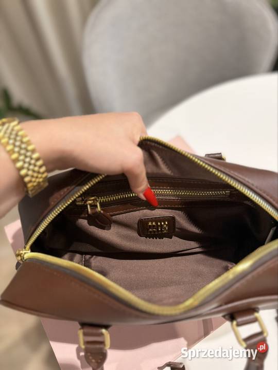 Torebka damska Miu Miu Arcadie bag brązowa skóra podkarpackie Rzeszów