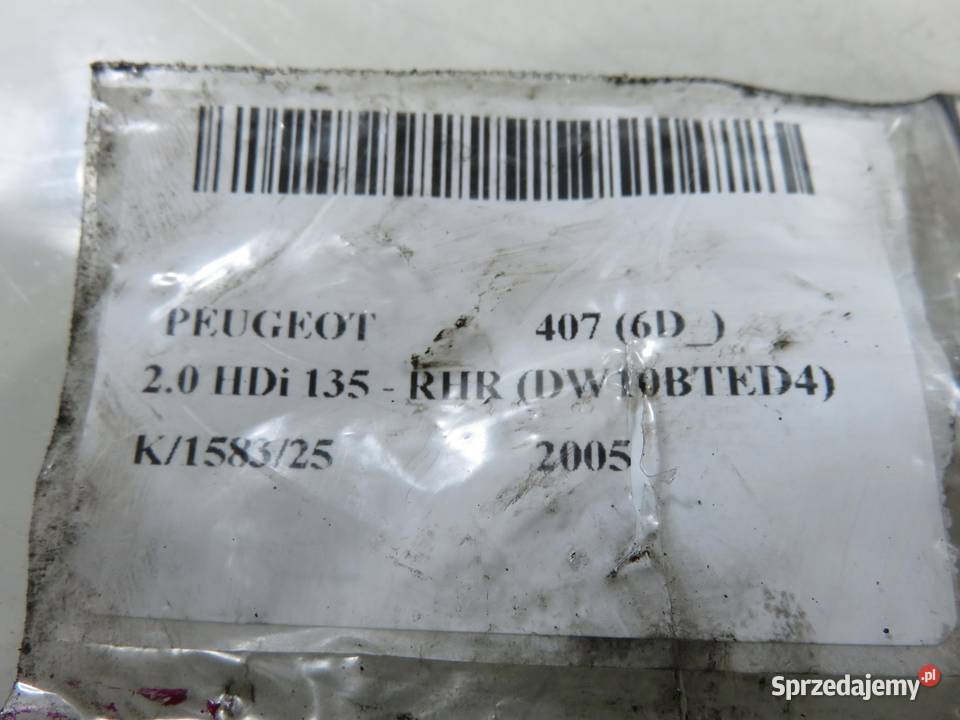 WTRYSKIWACZ PEUGEOT 407 20 HDi 9647247280 Wtryskiwacze sprzedam