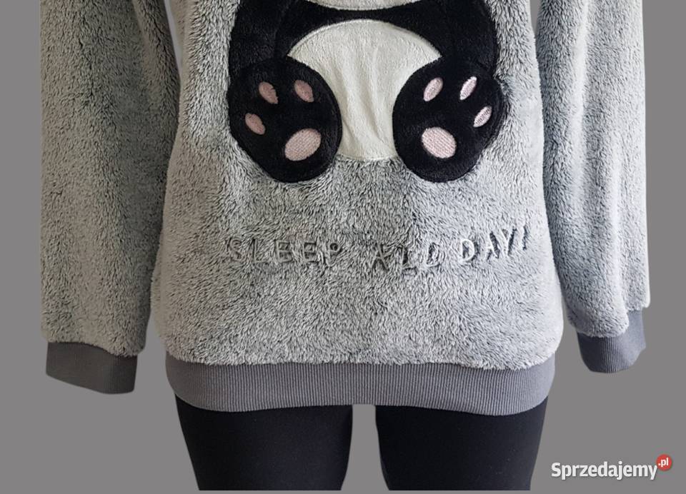 Cubus ciepła szara damska piżama długi rękaw 36S Rozmiar 36(S) Chrzanów