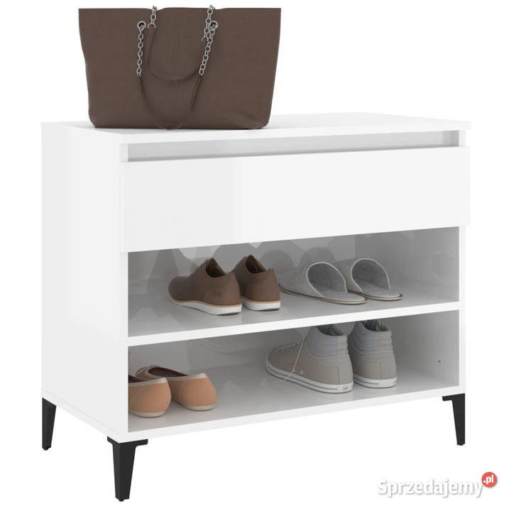 Szafka na buty wysoki połysk biała 70x36x60 mazowieckie Warszawa