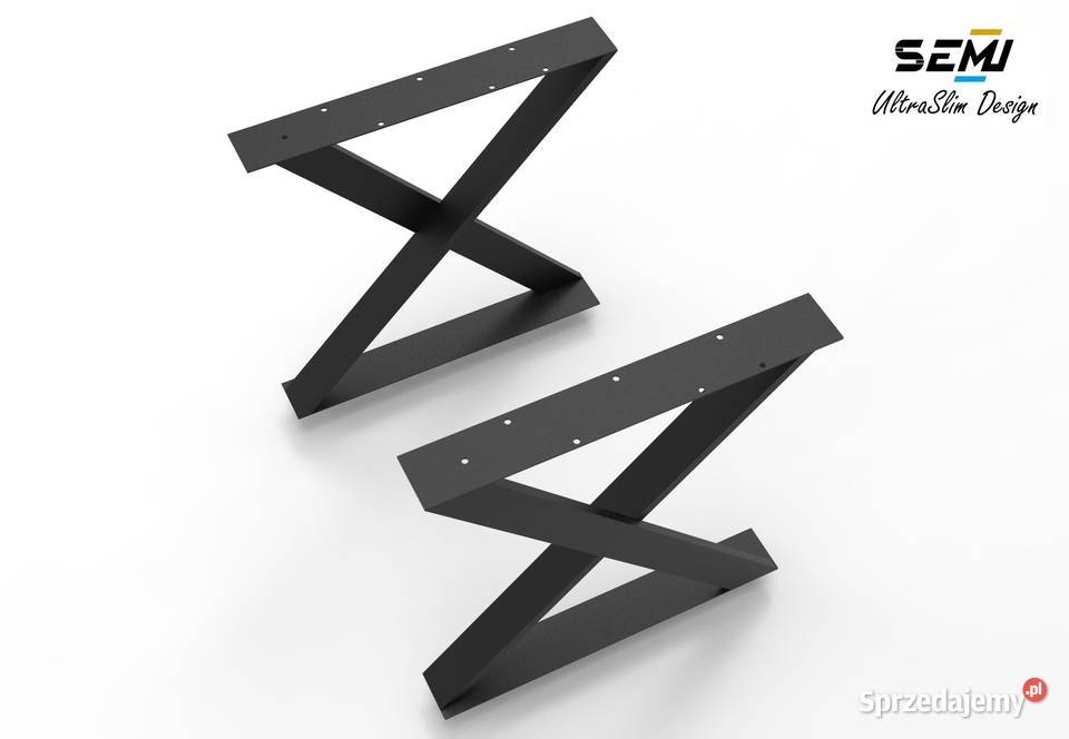 Nogi do stołu biurka stelaż komplet 2 noga loft 72cm Jeżowe