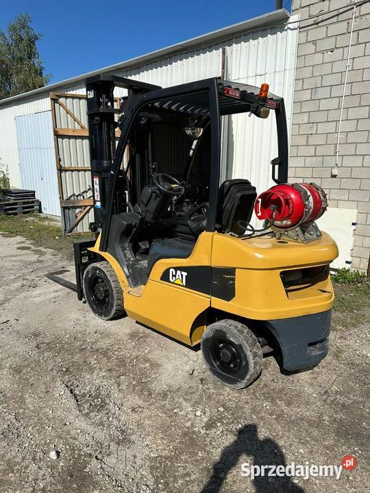 Wózek widłowy cat 25 t stan triple przesów gaz śląskie Strumień
