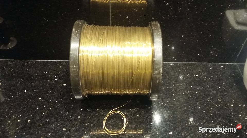 Mosiądz Drut Mosiężny kolor złota fi 08 mm 50m mazowieckie Warszawa sprzedam