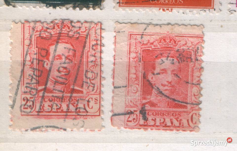 Zn Hiszpania Mi 289a b kas 1922 Gliwice