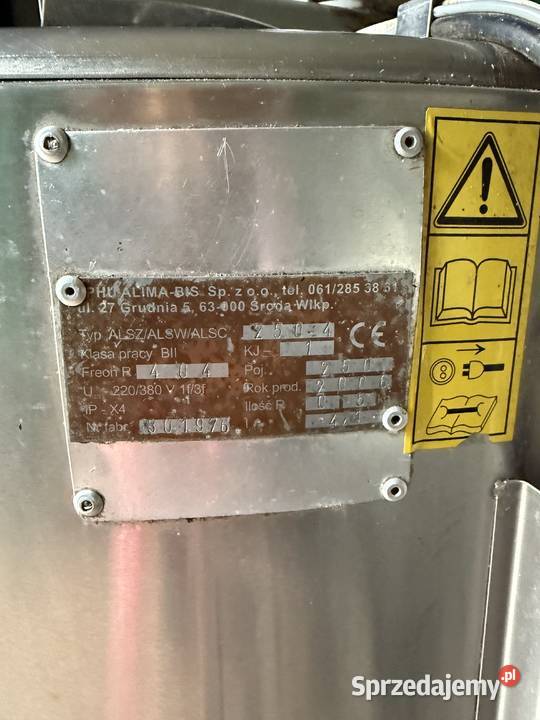 Chlodziarka na mleko Alima Bis 250 Lublin