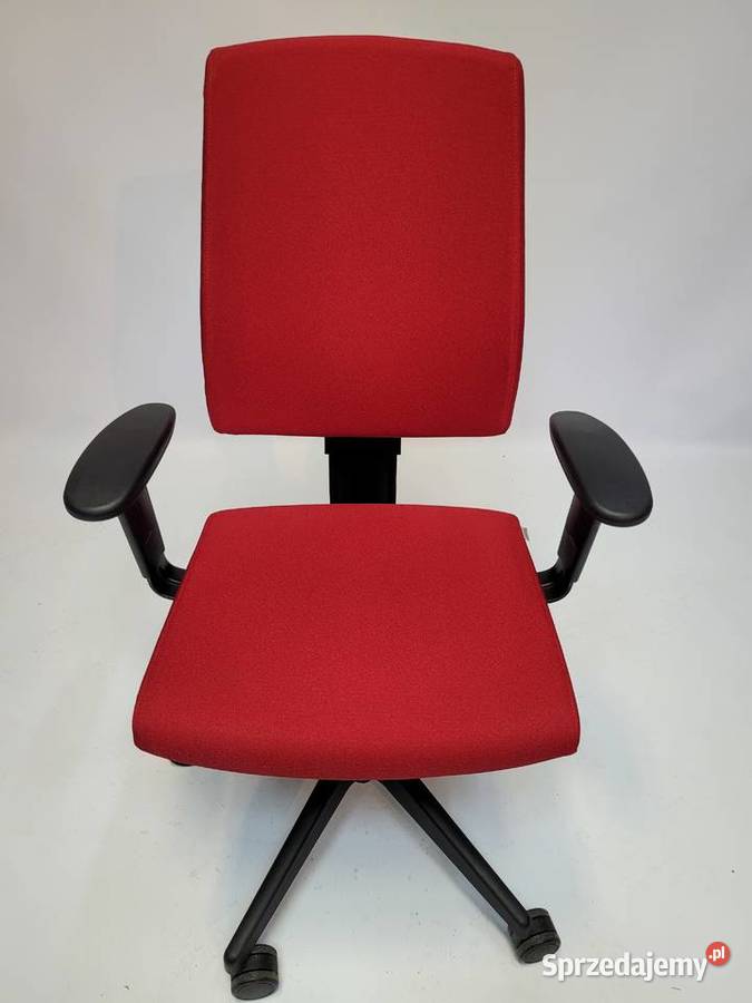 Fotel biurowy krzesło Profim Raya 21S czerwone wielkopolskie