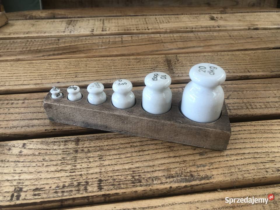 Odważniki porcelanowe mazowieckie Ciepielów
