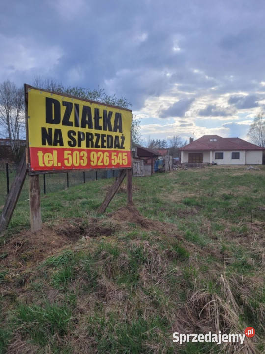 Działka koło Zalesia Górnego Łbiska