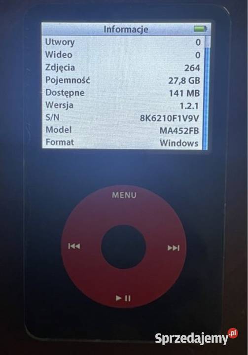 iPod 30gb limitowana wersja U2